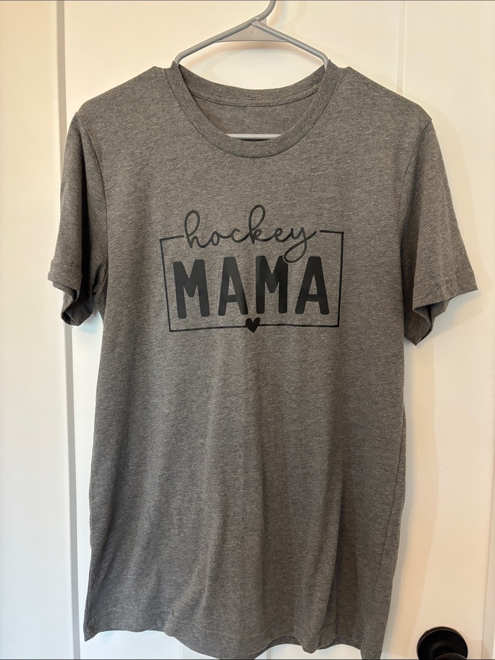 Hockey Mama Short Sleeve Tee - Gray